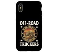 Custodia per iPhone X/XS Fuoristrada Camion Fuoristrada Fuoristrada Fango Sangue e Ingranaggi