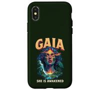 Custodia per iPhone X/XS Gaia Dea Greca Madre Terra Amante Natura Strega Pagana