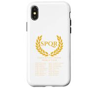 Custodia per iPhone X/XS Gaio Giulio Cesare World Tour Storia Romana Antica