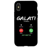 Custodia per iPhone X/XS Galati Is Calling città della Romania Emigranti