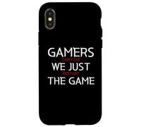 Custodia per iPhone X/XS Gamers Can't Die We Just Restart The Game Funny Gaming Meme