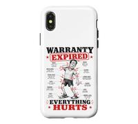 Custodia per iPhone X/XS Garanzia Scaduta Tutto Fa Male Divertente Invecchiamento pensionamento