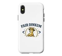 Custodia per iPhone X/XS Gday Mate Canguro Fair Dinkum Australia Camicia australiana