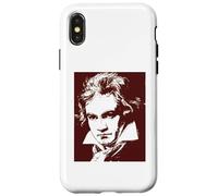 Custodia per iPhone X/XS Genio della musica classica di Beethoven
