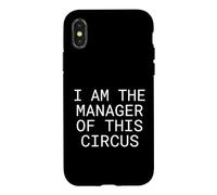 Custodia per iPhone X/XS Genitore sono il manager di questo circo occupato famiglia