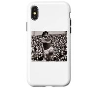 Custodia per iPhone X/XS George Best On The Ball Man Utd Coppa del Mondo di calcio 1971