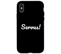 Custodia per iPhone X/XS German Greeting "Servus" for Southern Germans and Austrians