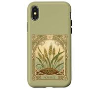 Custodia per iPhone X/XS germogli di rinnovamento Art Nouveau Sabzeh Illustrazione