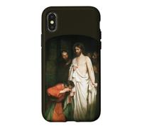 Custodia per iPhone X/XS Gesù Cristo Dubita Thomas Dipinto Carl Bloch 1881