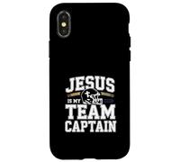 Custodia per iPhone X/XS Gesù è il capitano della mia squadra Football