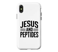 Custodia per iPhone X/XS Gesù E Peptidi Stack Fitness Biohacker Palestra Scienza Bibbia
