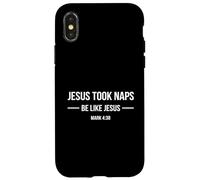 Custodia per iPhone X/XS Gesù fece sonnellini - Sii come Gesù - Marco 4:38 Divertente cristiano