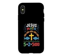 Custodia per iPhone X/XS Gesù Matematica Pani e Pesci Miracolo Fede