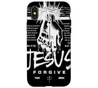 Custodia per iPhone X/XS Gesù perdona Cristiano Risorto Salvatore Fede Pasqua