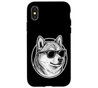 Custodia per iPhone X/XS Giappone Shiba Inu Kimono Tokyo Kawaii Cane