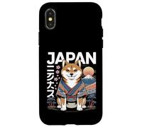 Custodia per iPhone X/XS Giappone Shiba Inu Kimono Tokyo Kawaii Cane