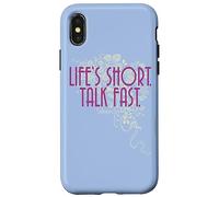 Custodia per iPhone X/XS Gilmore Girls Life'S Short. Talk Fast.