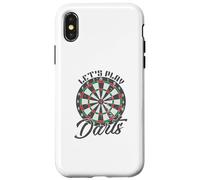 Custodia per iPhone X/XS Giochiamo Darts Gioco da tavolo