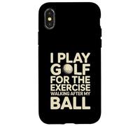 Custodia per iPhone X/XS Gioco a golf per l'esercizio camminando dopo la mia palla