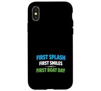 Custodia per iPhone X/XS Giorno di lancio della barca Primo Splash Boating Season Opener Primavera