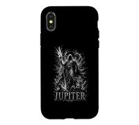 Custodia per iPhone X/XS Giove Romano Dio Tuono nel Fulmine di Tempesta