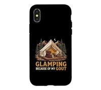 Custodia per iPhone X/XS Glamping Because Of My Gout Camper Trailer di viaggio
