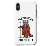 Custodia per iPhone X/XS Gli orrori persistono, ma anche io divertente procione dei tarocchi selvatici