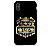 Custodia per iPhone X/XS Gli uomini sono stati creati uguali solo i migliori agenti dell'FBI