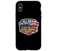 Custodia per iPhone X/XS Gli uomini sono uguali solo i migliori agenti dei servizi segreti