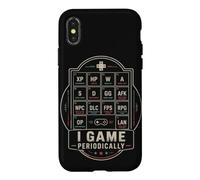 Custodia per iPhone X/XS Glossario di giochi retrò umorismo per i giocatori di videogiochi