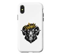 Custodia per iPhone X/XS Goat Crown King Greatest Of Funny Goat Crowned