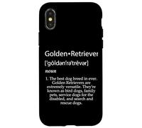 Custodia per iPhone X/XS Golden Retriever Dog Definition Cute Puppy Golden Retrievers