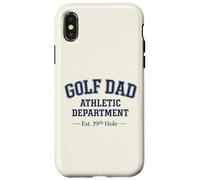 Custodia per iPhone X/XS Golf Dad Athletic Dipartimento Festa del Papà Paternità Grafica