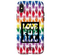 Custodia per iPhone X/XS Good Luck Trolls Love For All Rainbow