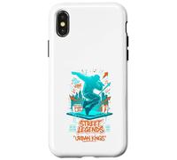 Custodia per iPhone X/XS Graffiti della vecchia scuola Hip Hop Legends Break-dancer