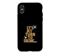 Custodia per iPhone X/XS Grafica marrone My Turn To Shine Brown