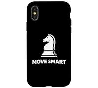 Custodia per iPhone X/XS Grafica Move Smart Knight Minimal Scacchi