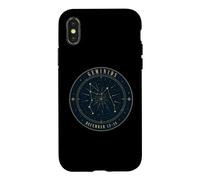 Custodia per iPhone X/XS Grafico stellare della costellazione dei Gemelli della pioggia meteorica delle Geminidi