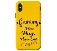 Custodia per iPhone X/XS Grammy dove gli abbracci non finiscono mai - Nonna preferita dei nipoti