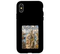 Custodia per iPhone X/XS Gran Bretagna Viaggi Spiaggia Spiaggia Bridlington