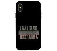 Custodia per iPhone X/XS Grand Island Retrò Nebraska