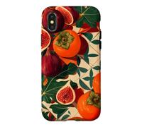Custodia per iPhone X/XS Grappolo di frutteto di fichi e cachi