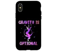 Custodia per iPhone X/XS Gravity is Optional Fly Aerial Hoop Aerial Hoop Silks Lyra Circus