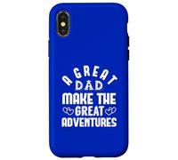 Custodia per iPhone X/XS Great Dad Makes Adventures Festa del papà Celebrazione