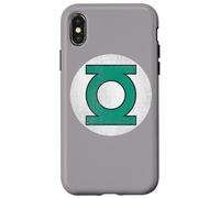 Custodia per iPhone X/XS Green Lantern Circle Logo Distressed
