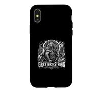 Custodia per iPhone X/XS Grettir The Strong Outlaw Ininterrotta Saga vichinga