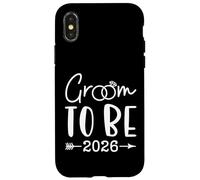 Custodia per iPhone X/XS Groom to be 2026 Future Husband Bachelor Wedding Matching