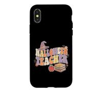 Custodia per iPhone X/XS Groovy Retro Witch Hat Fall Halloween Teacher