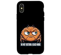 Custodia per iPhone X/XS Grumpy Crab Summer Break Seaside Humor
