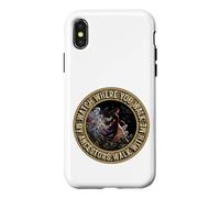 Custodia per iPhone X/XS Guarda dove cammini i miei antenati camminano con me